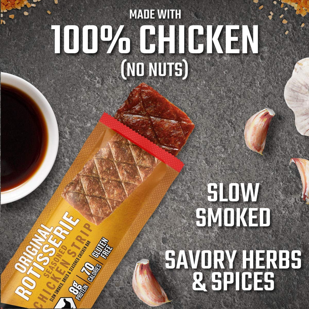 Meat Bars, Rotisserie Chicken, 12 Count A6673