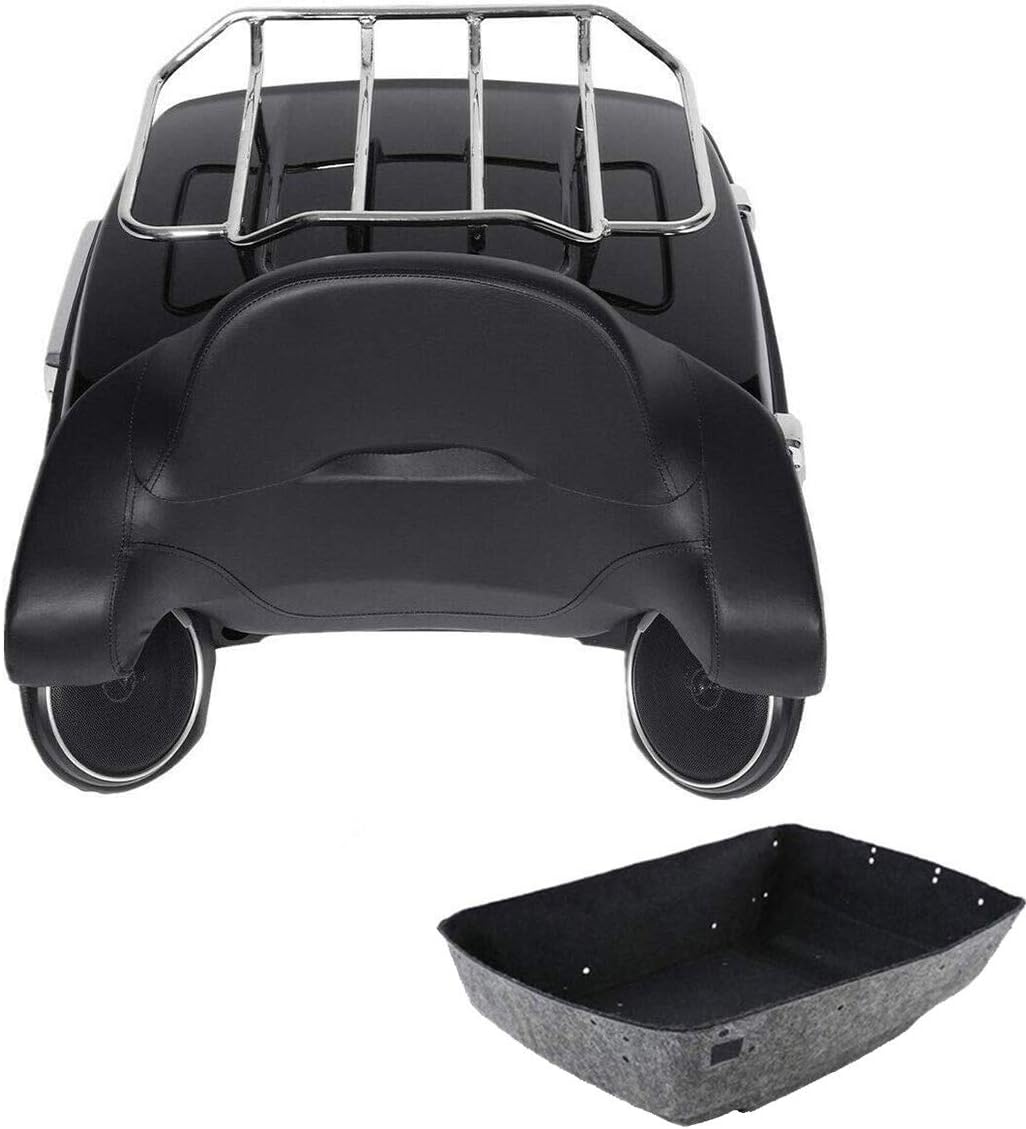 Black Pack Trunk Backrest Speaker Mount Rack P2306