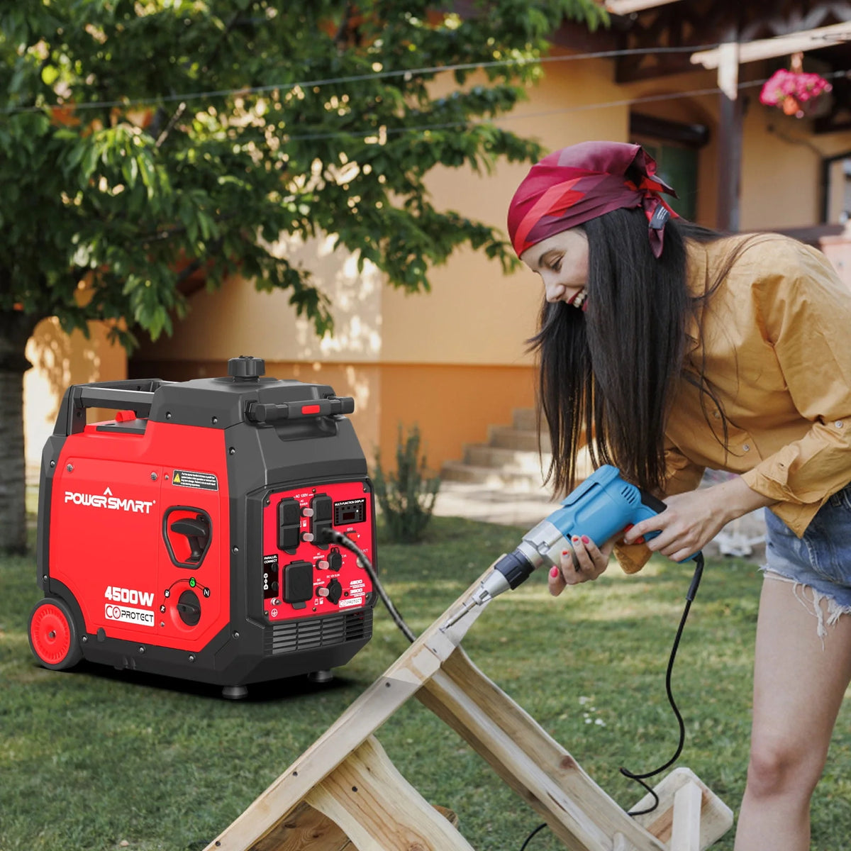 4500 Watts Gas Powered Inverter Generator O793