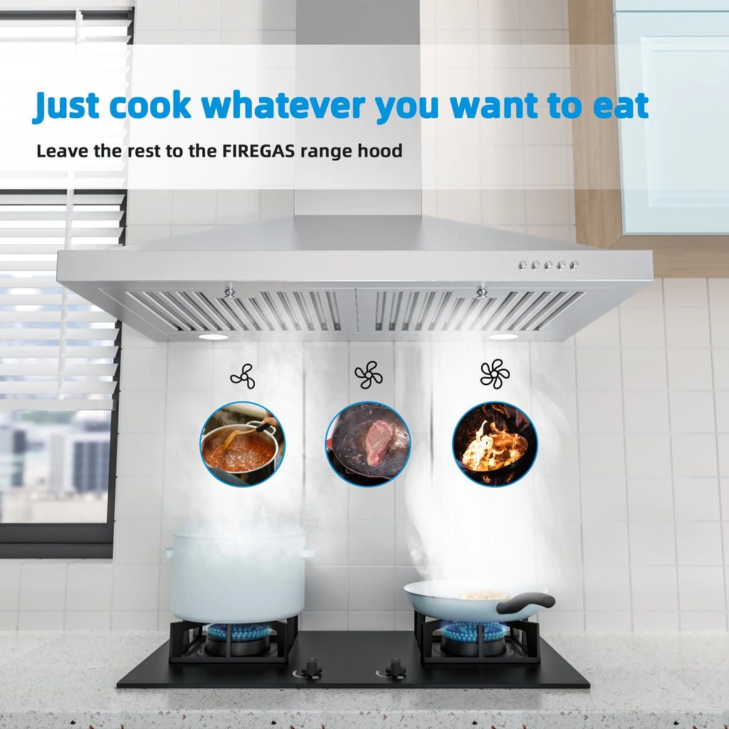30 inch Stainless Steel Wall Mount Range Hood 400 CFM V752855