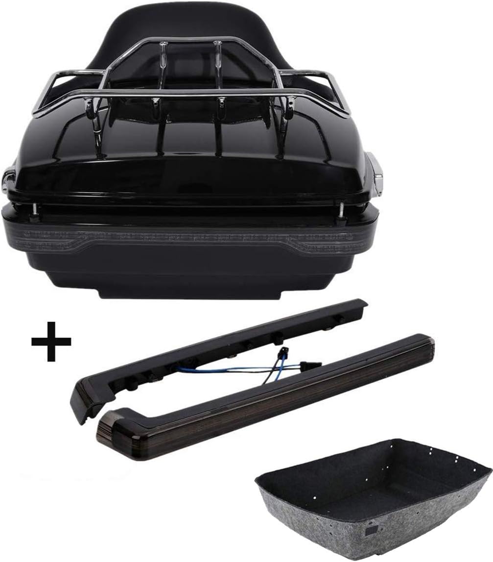 Black Pack Trunk Backrest Speaker Mount Rack P2306