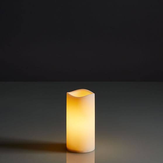 Flickering Flameless Pillar Candle Q1928