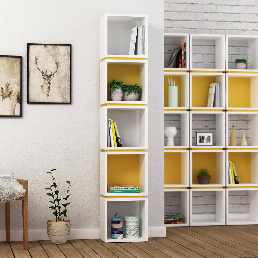 White Modern Bookcase C966314
