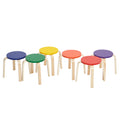 Assorted 6-Piece Stackable Stools O829