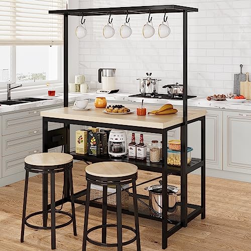 3 Tier Microwave Stand Oven Shelf with Power Outlet O630412