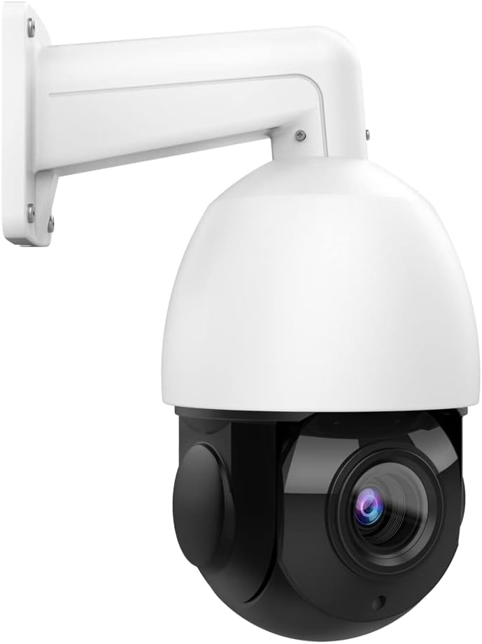 8MP Outdoor PTZ PoE IP Camera Speed Dome with 18x Optical Zoom, 164ft IR Night Vision, IP66 4K PTZ Camera P8201