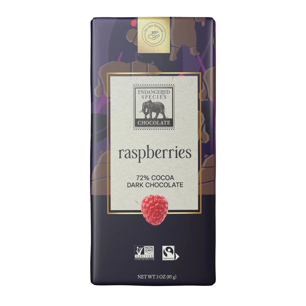 Dark Chocolate Raspberry Bar 12x3 OZ V4323