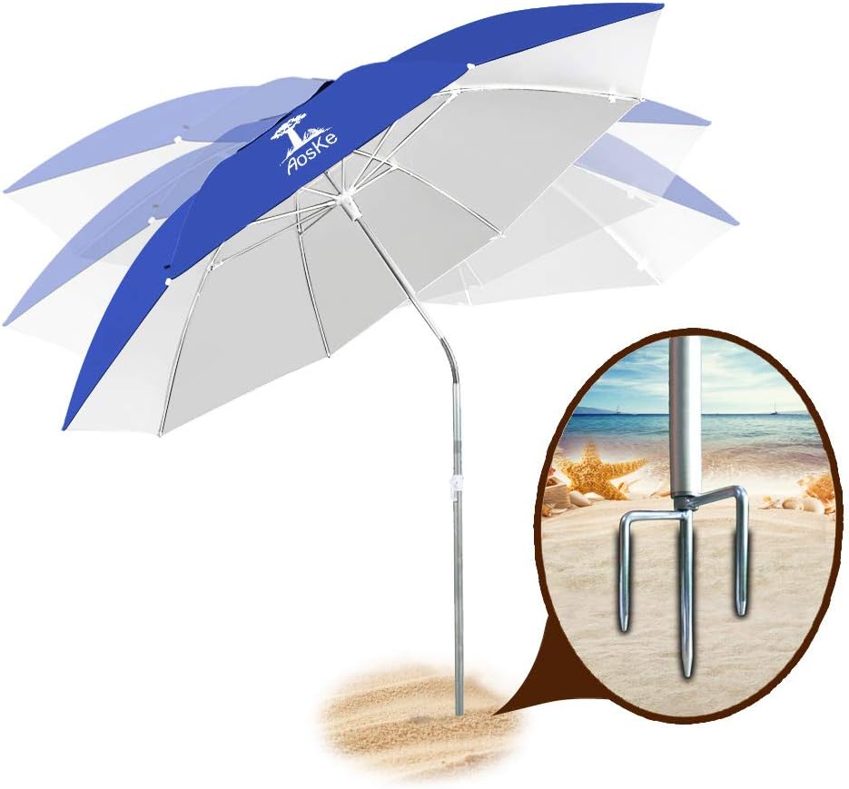 Orange Portable Beach Umbrella with Carry Bag P150