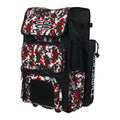 Black/Red Rolling Baseball Softball Bat Bag I232