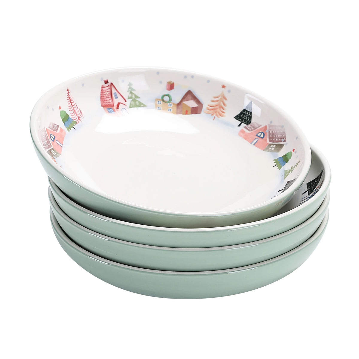 Ceramic 35oz Dinner Bowls Set of 4 Q2425
