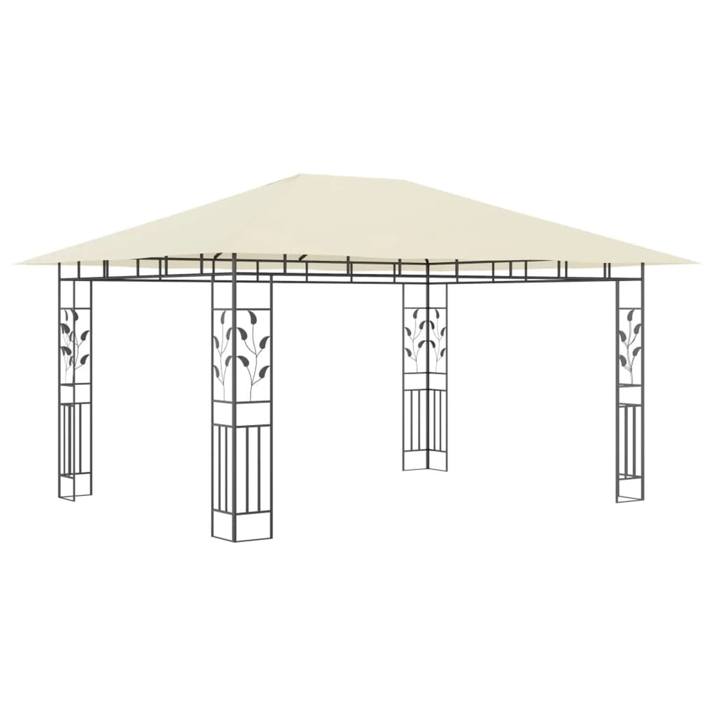 Gazebo with Mosquito Net 13.1'x9.8'x9' Cream B4355