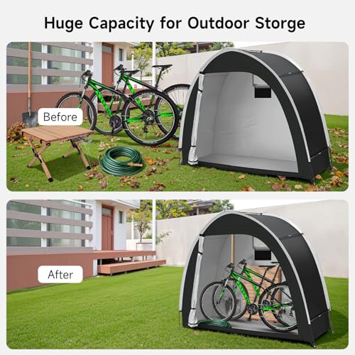Bike Storage Tent with 210D Oxford Fabric Waterproof M382945