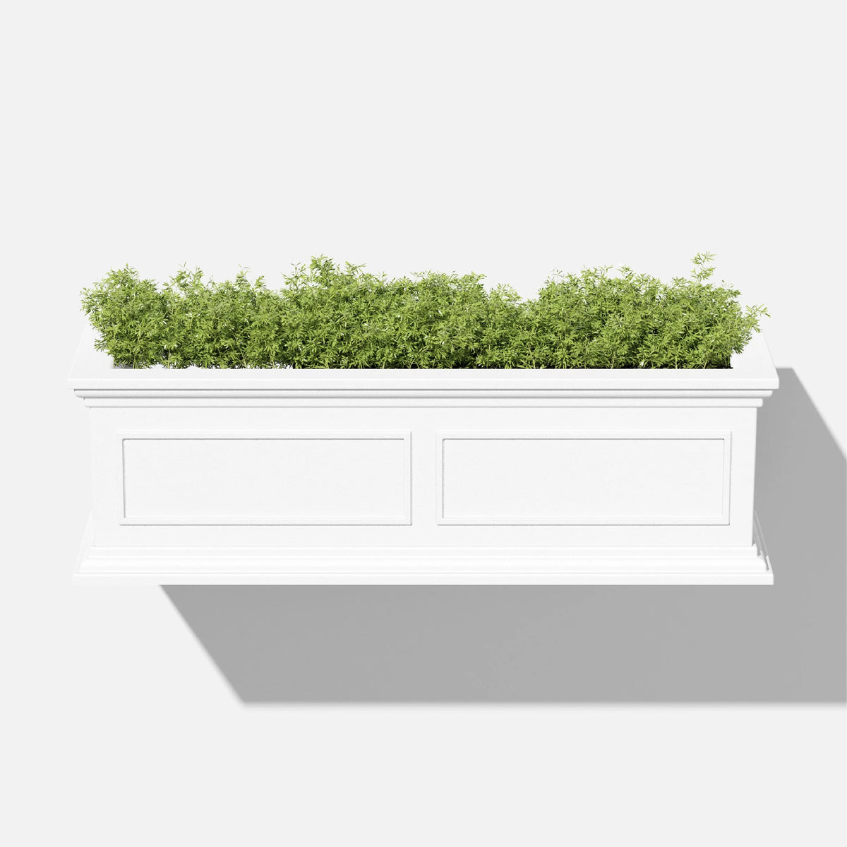 White 36" Railing Window Box Planter E77082