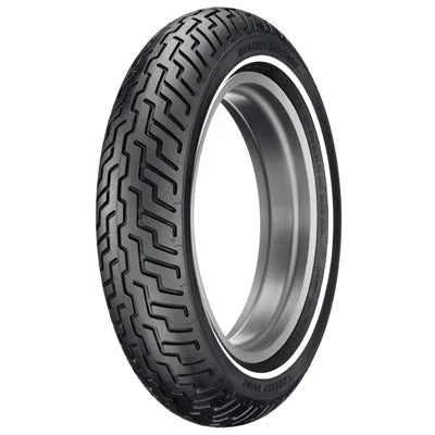 D402 Front Motorcycle Tire MH90-21 (54H) Slim White Wall A70442