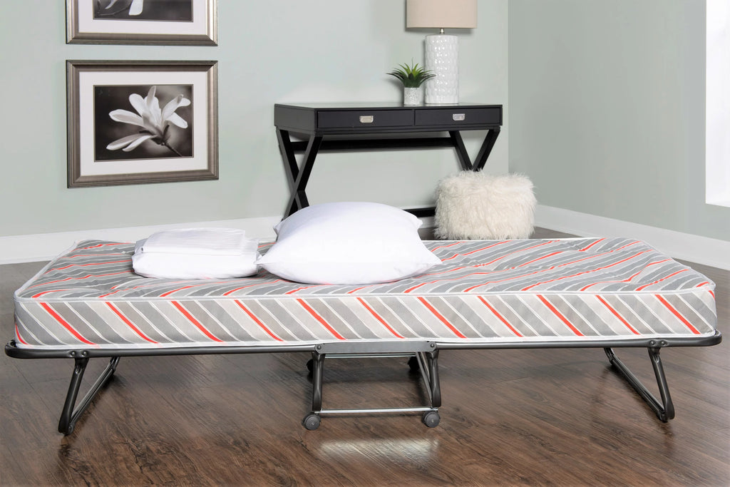 Folding Rollaway Guest Bed with 5 Innerspring Mattress Q2928