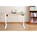 48x22 Electric Standing Desk with Oak Color Top O75989