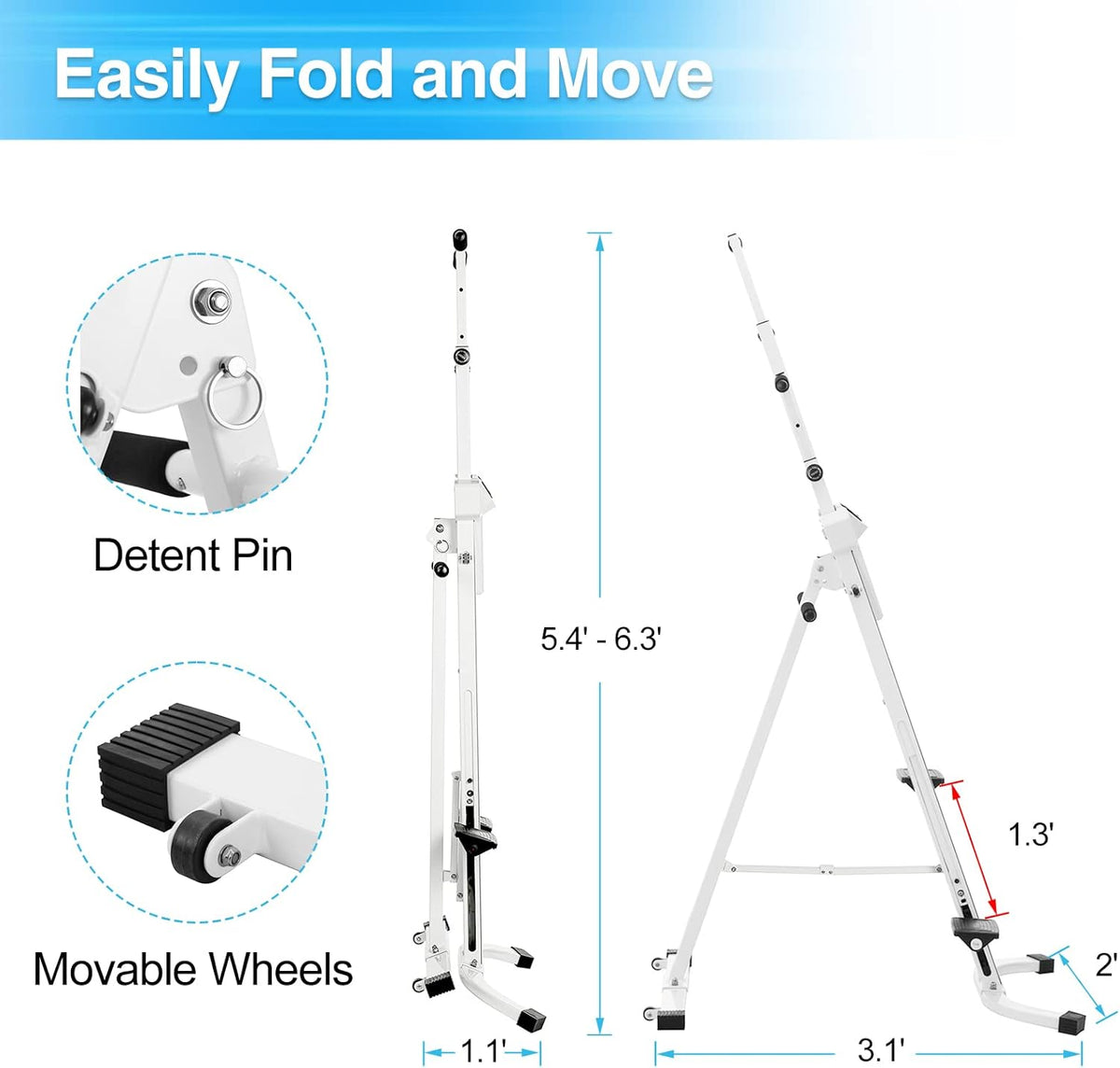 Folding Vertical Climber Exercise Machine with LCD Monitor B732