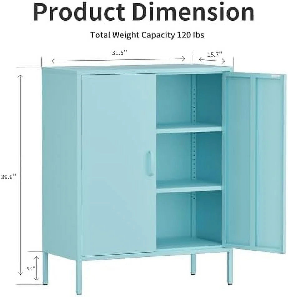 Metal Cabinet Locker with Hanging Rod and Adjustable Shelves R231