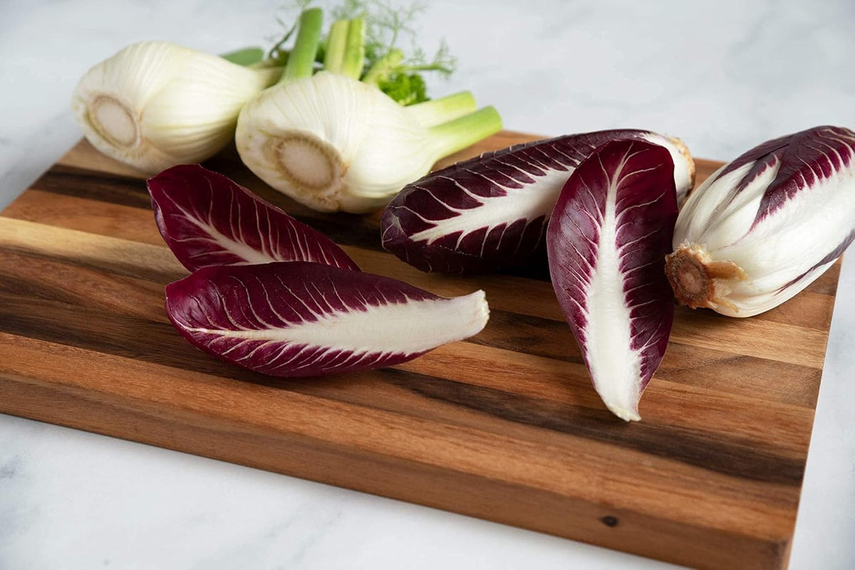 Large Wood Cutting Board, 17x12 Inch Reversible Hardwood C268460