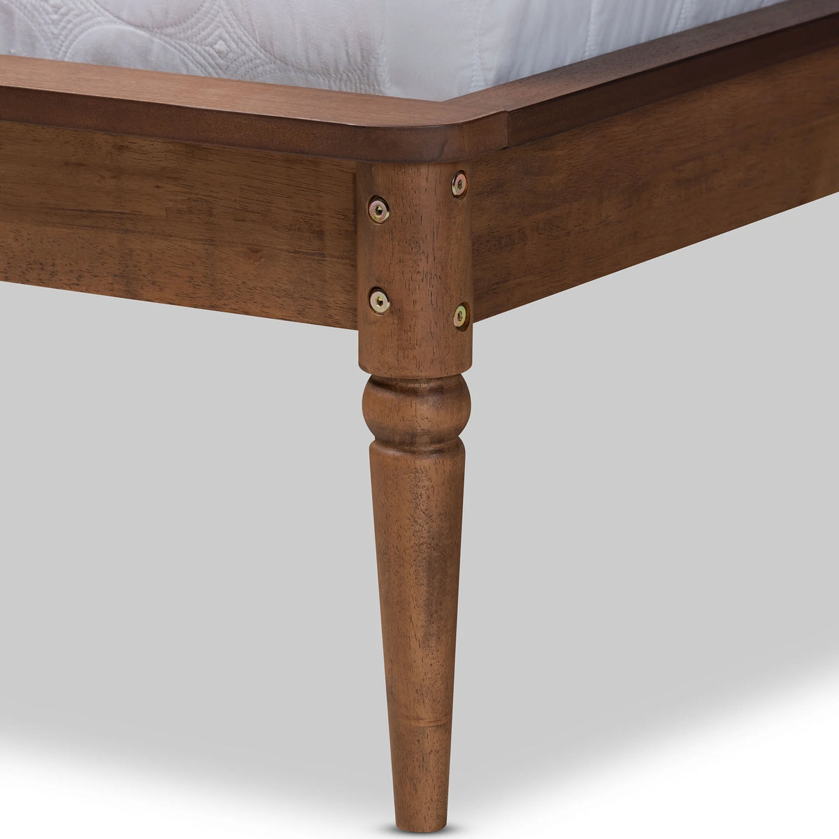 Light Grey Fabric Upholstered Queen Size Platform Bed Z722525