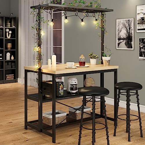 3 Tier Microwave Stand Oven Shelf with Power Outlet O630412