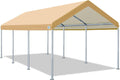 Adjustable 10x20 ft Heavy Duty Beige Carport Canopy Tent U586