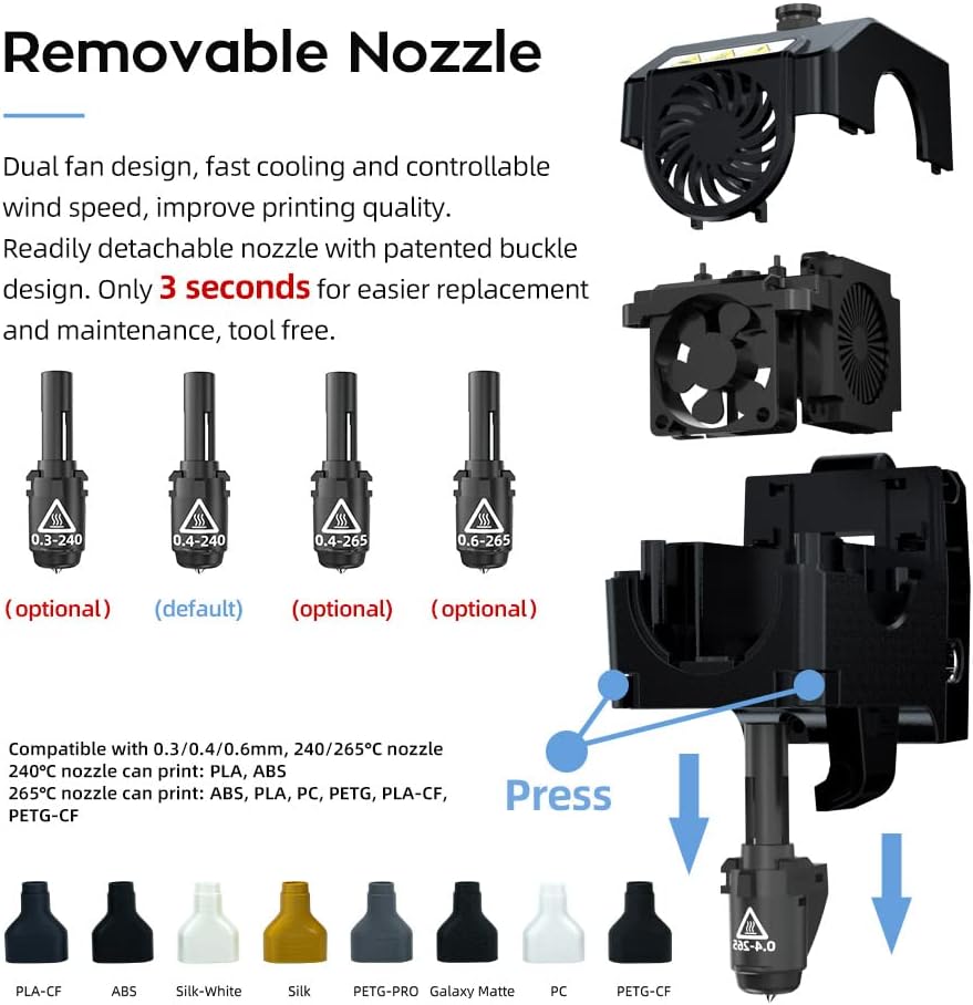 3D Printer with Carborundum Glass Platform, 220x200x250mm Printing Size G7046