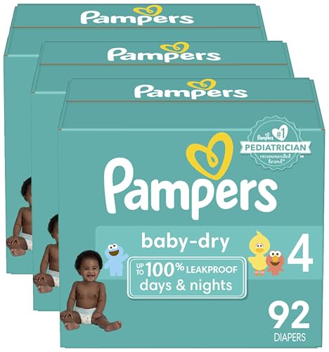 92 Count Size 4 Disposable Baby Diapers N785