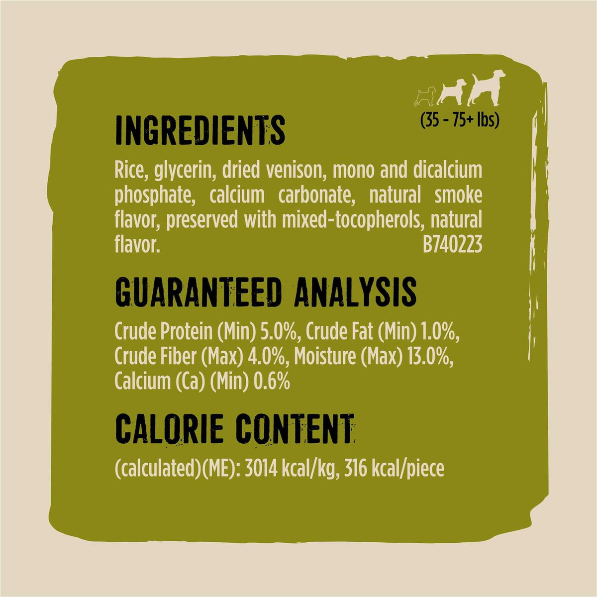 Wild Venison Dog Chew F78200