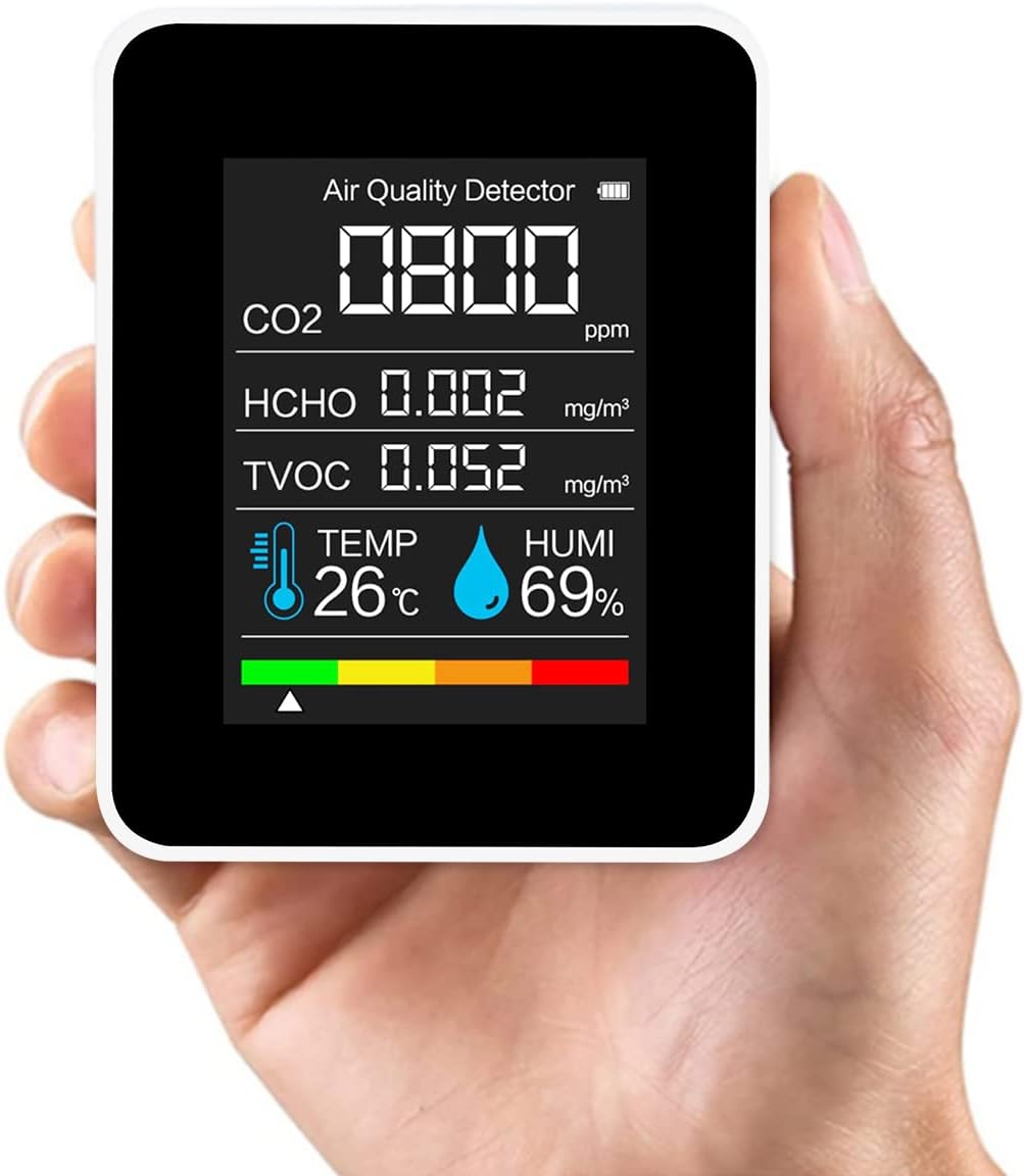 Portable 5 in 1 Air Quality Detector Pack of 2 G97861