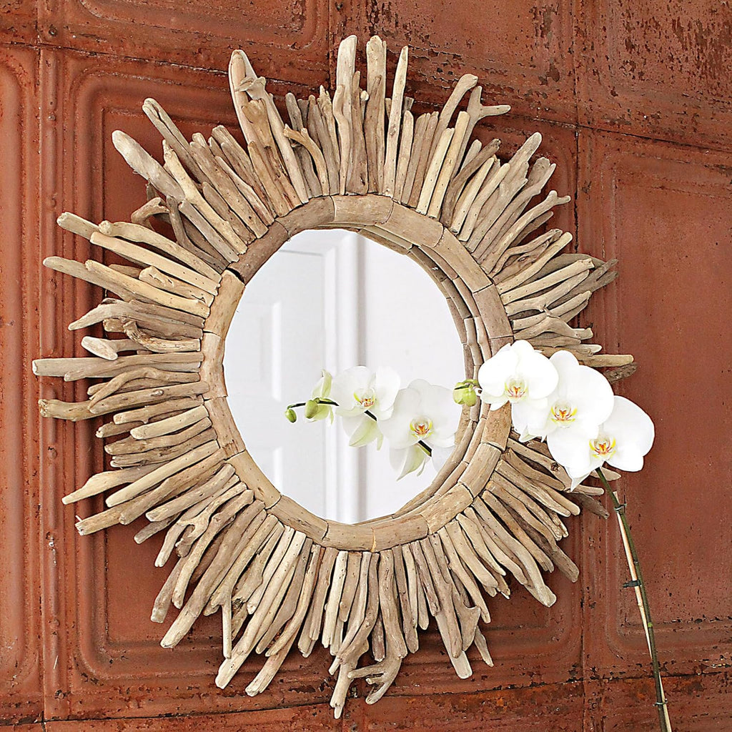 Driftwood Sunburst Mirror W440