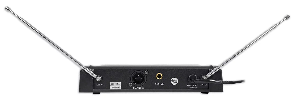 12" 3-Way 1600w Karaoke Speakers with Amplifier and Wireless Mics U765