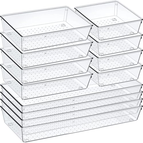 6 Pcs Clear Acrylic Drawer Organizer Set B807