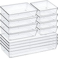 6 Pcs Clear Acrylic Drawer Organizer Set B807