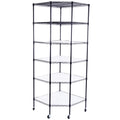 6-Tier Black Wire Shelving Rack R8671