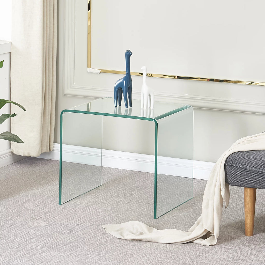 Clear Glass Side & End Table R13402