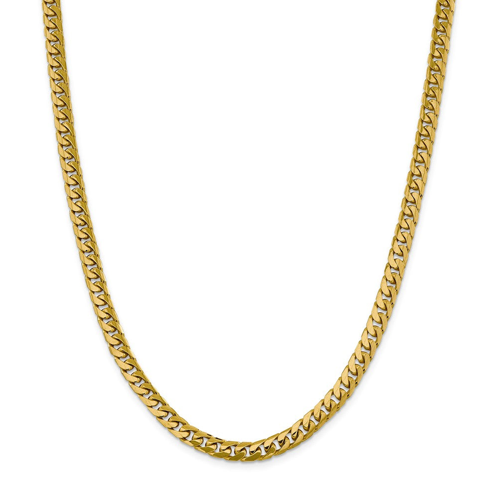 14kt Yellow Gold 6.25mm Solid Miami Cuban Chain 20 inch Lobster Clasp Q886