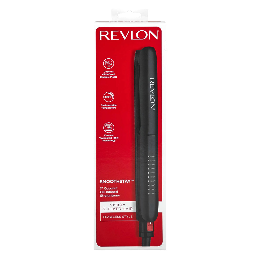 Black 1" Ceramic Flat Iron Q15350