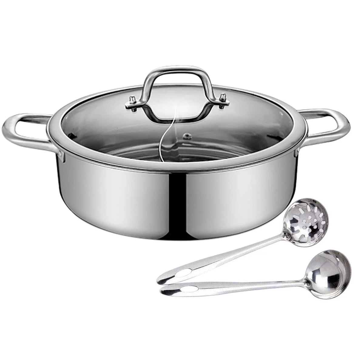 Stainless Steel Shabu Hot Pot Compatible Pot U854220