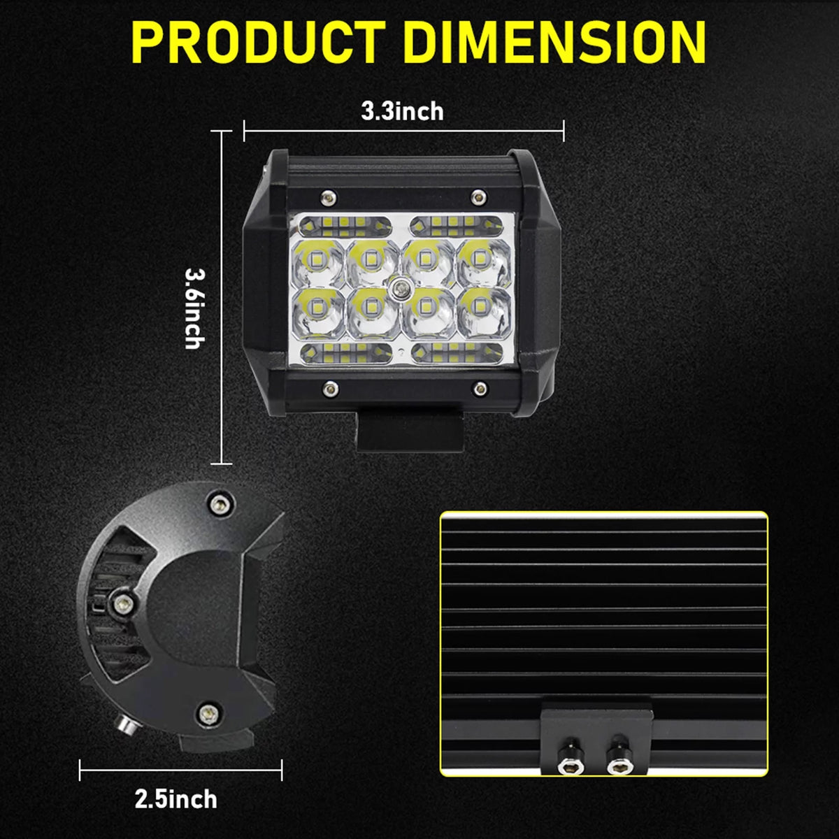 4 Inch Waterproof LED Driving Lights M8963