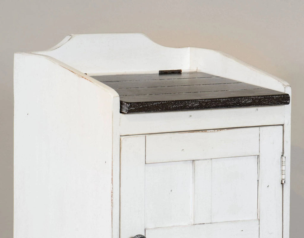 White Rectangular Trash Box F287
