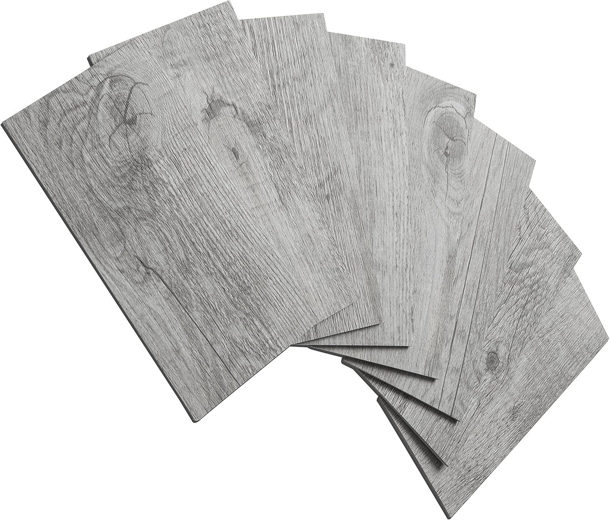 100 Piece Peel and Stick PVC Tile, 3 Inch x 6 Inch Dover Gray, Pack of 2 N580