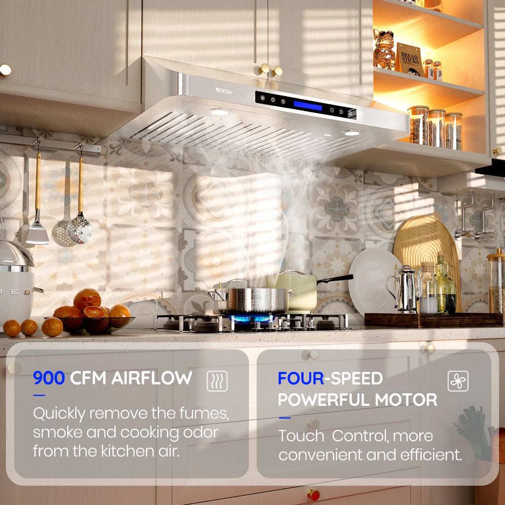 36 inch 900 CFM Under Cabinet Range Hoods with Stainless Steel Filters E344