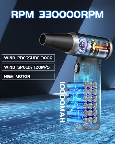 Cordless Rechargeable Electric Air Duster J89962