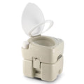 Portable Toilet, 5.3 gal. HDPE Camping Toilet with Built-in Handle Y638187