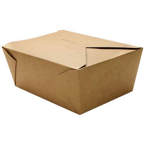 Kraft Fold-To-Go Boxes, 110 oz, Case of 160 U4982