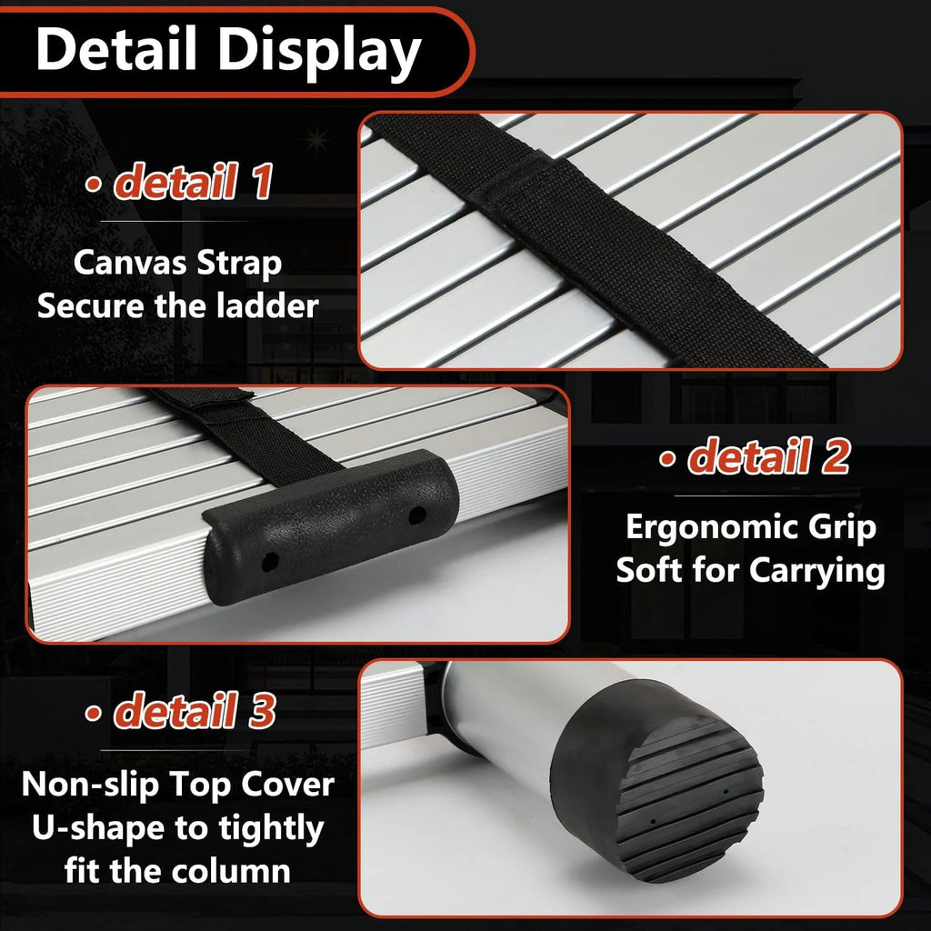 8.5 Ft Compact Aluminum Telescoping Ladder L9958