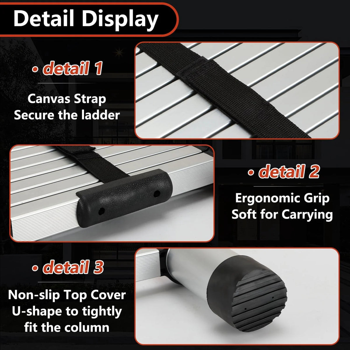 8.5 Ft Compact Aluminum Telescoping Ladder L9958