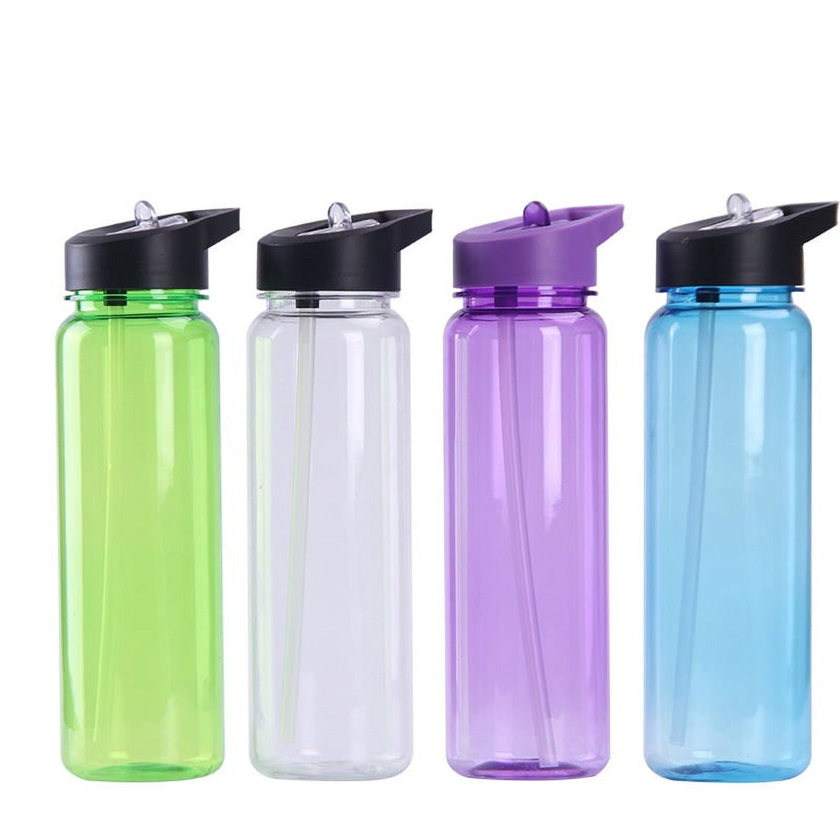2 Pack Clear 27 oz Plastic Sports Bottle H2201