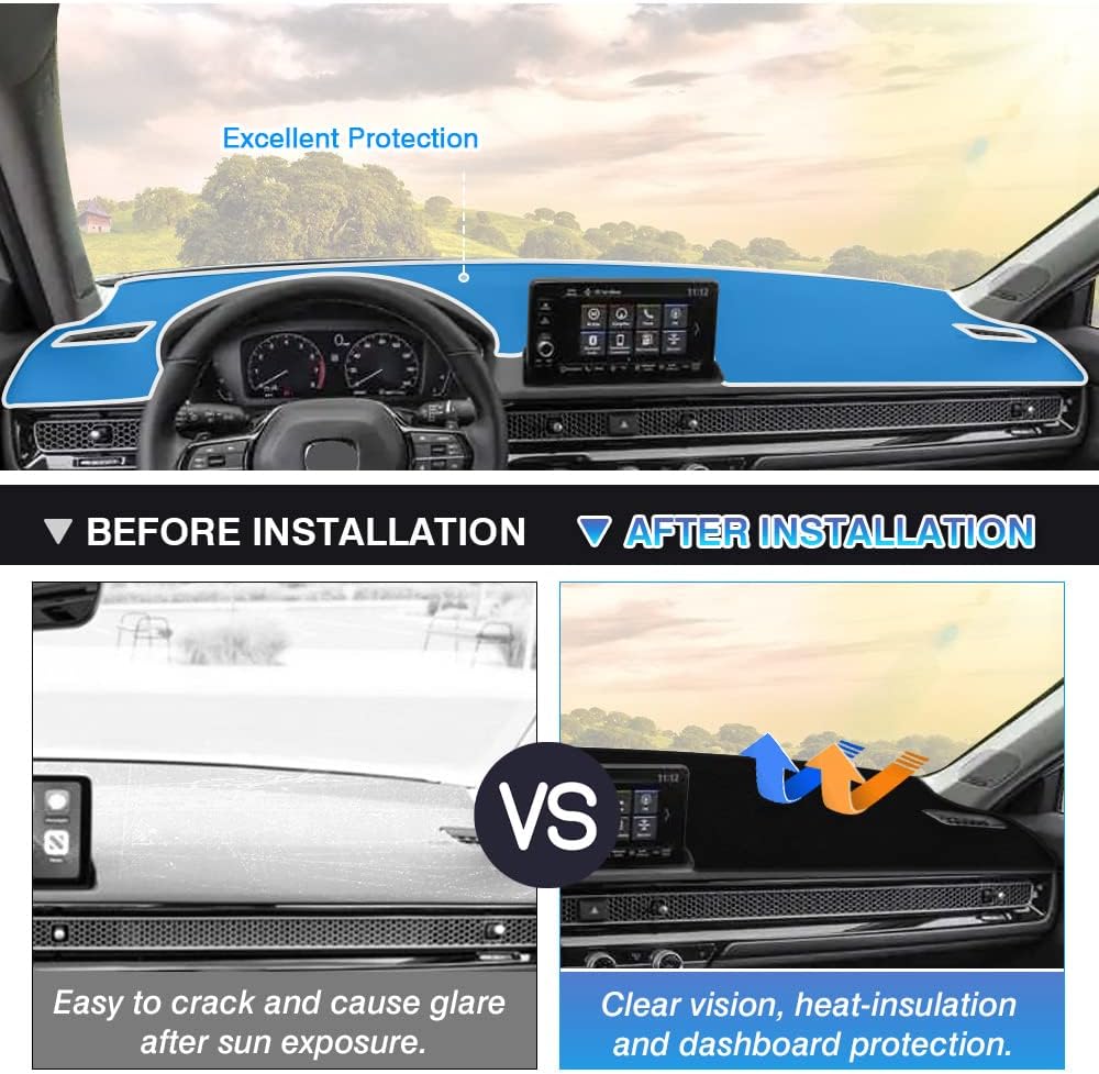 Custom Fit Dashboard Cover Mat Carpet Flannel Dash Cover Pad P8330